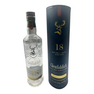 Glenfiddich 18 Year Old Single Malt Whisky 700ml Fine Bottle, Collectible Art