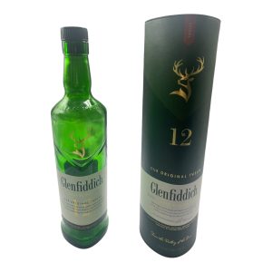 Glenfiddich 12 Year Old Single Malt Whisky 700ml Fine Bottle, Collectible Art