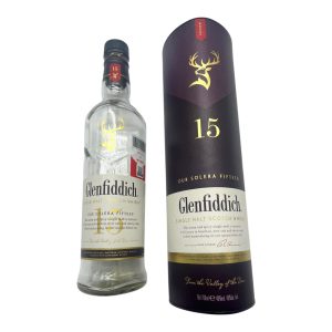 Glenfiddich 15 Year Old Single Malt Whisky 700ml Fine Bottle, Collectible Art
