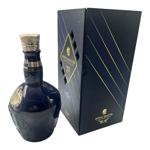 Royal Salute 21 Year Old Scotch Whisky Bottle Art - Exquisite Collectibles, Hand Carved, Luxury Decorations, Perfect Home or Office Furnishings - Image 2