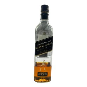 Black Label 700ml Art Wine Bottle - Exquisite Glass Bottle, Unique Design, Perfect Collectibles and Decorations